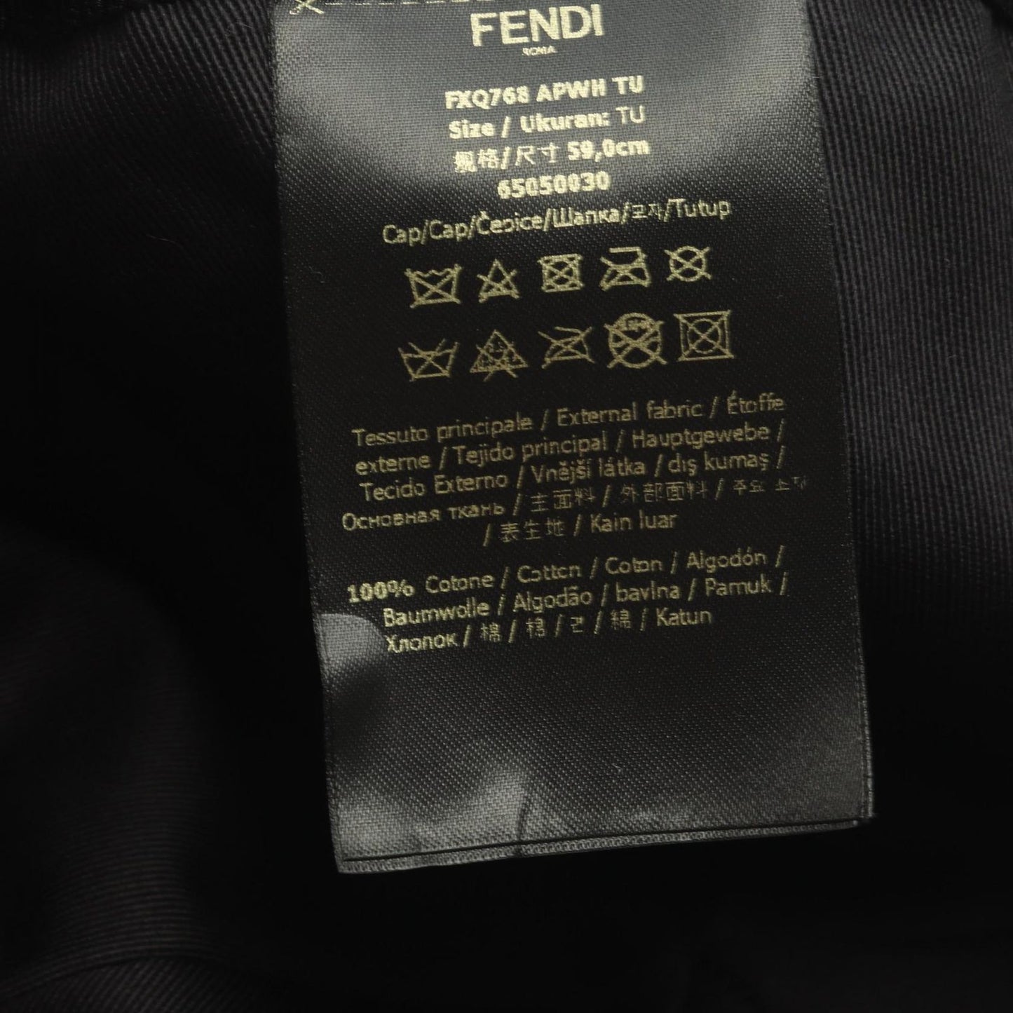 Fendi Cap FF Logo duroy Cap — view 5