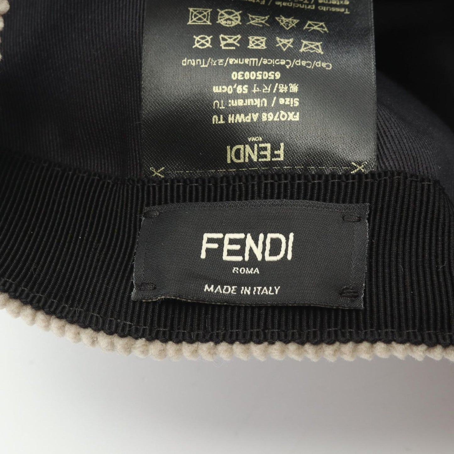 Fendi Cap FF Logo duroy Cap — view 4