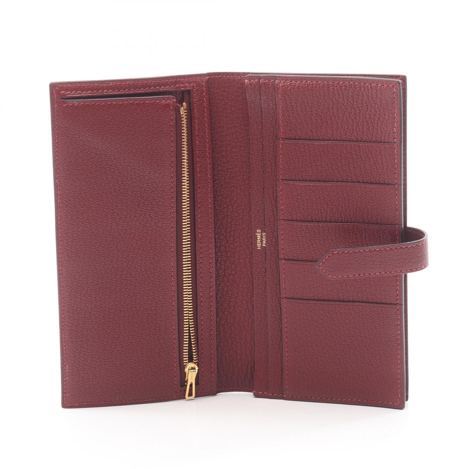 Hermes Bi Foldlong Wallet Bearn Souffle ju shu — view 3