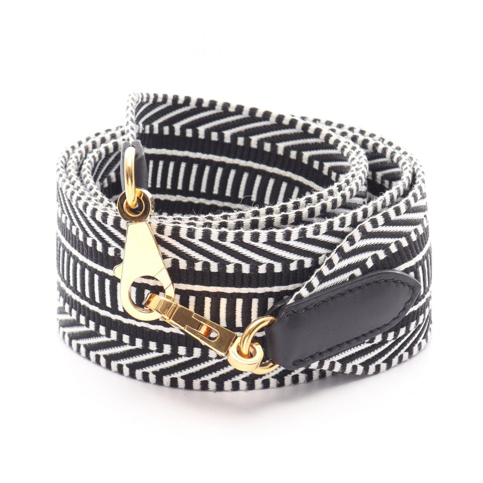 Hermes Shoulder Strap Bandouliere Sangre Kaval Black White