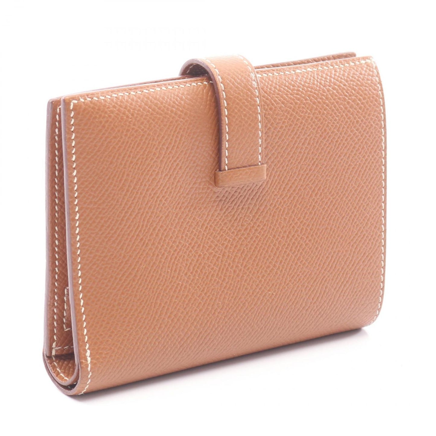 Hermes Bi Foldwallet Bearn Compact Gold Wallet — view 2