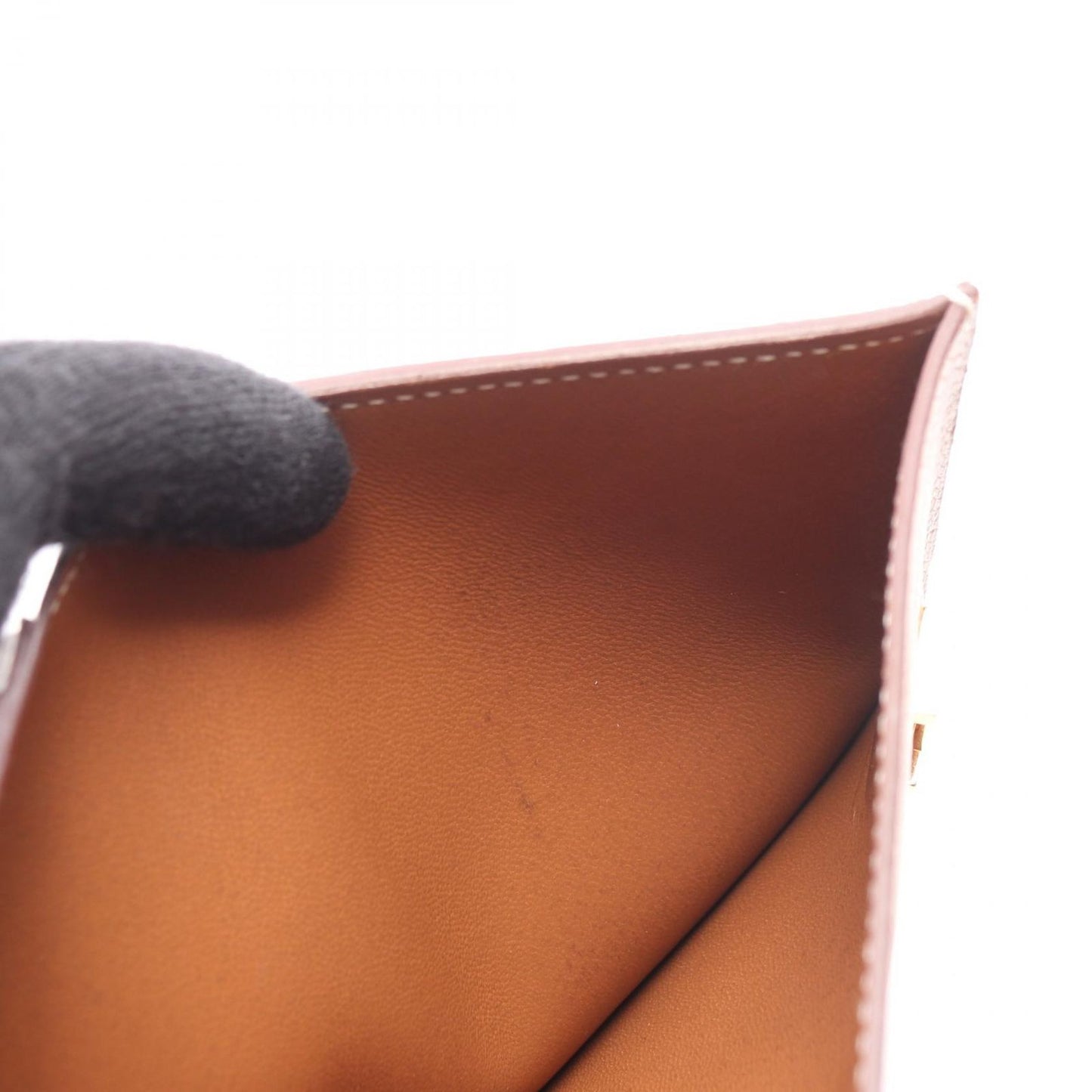 Hermes Bi Foldwallet Bearn Compact Gold Wallet — view 7