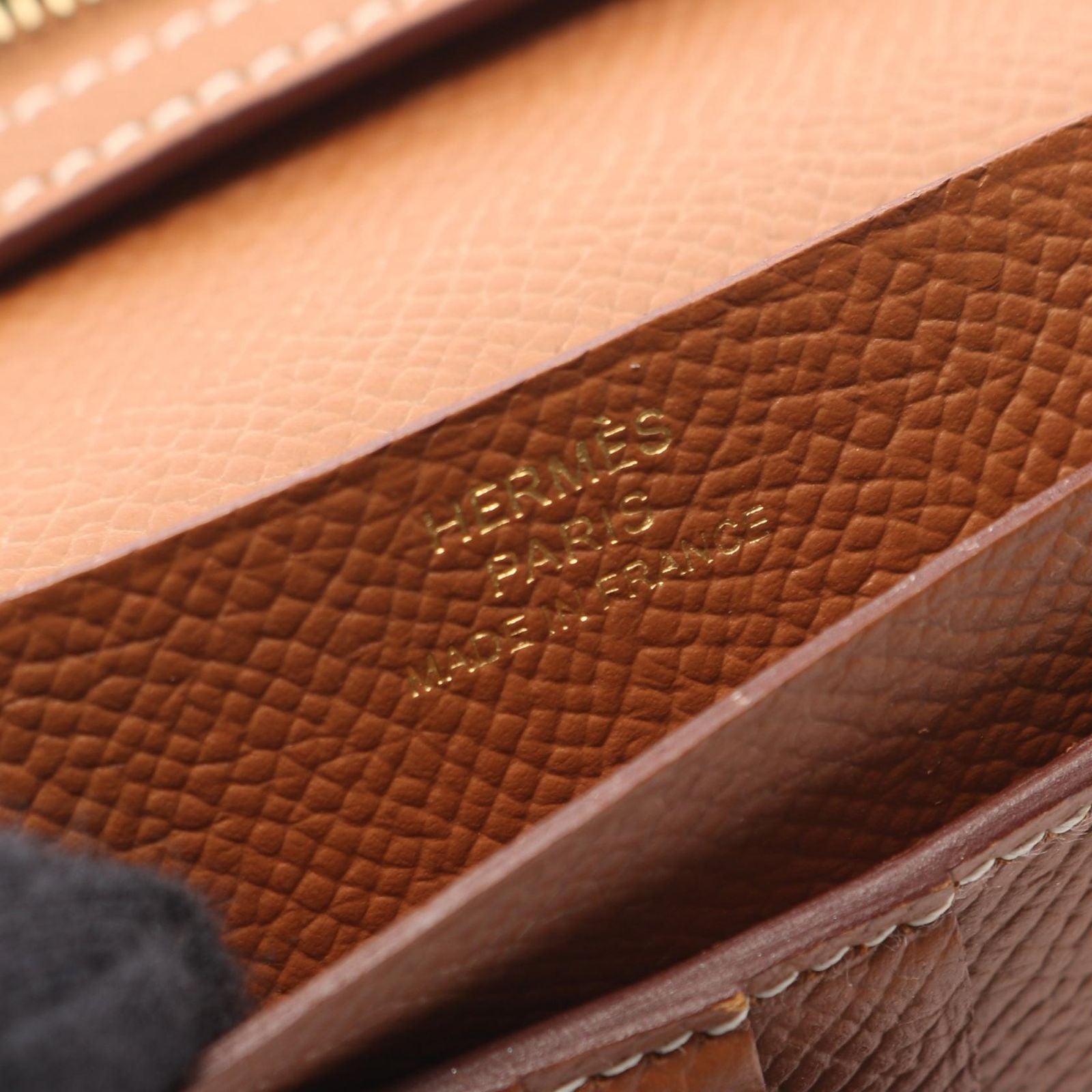 Hermes Bi Foldwallet Bearn Compact Gold Wallet — view 5