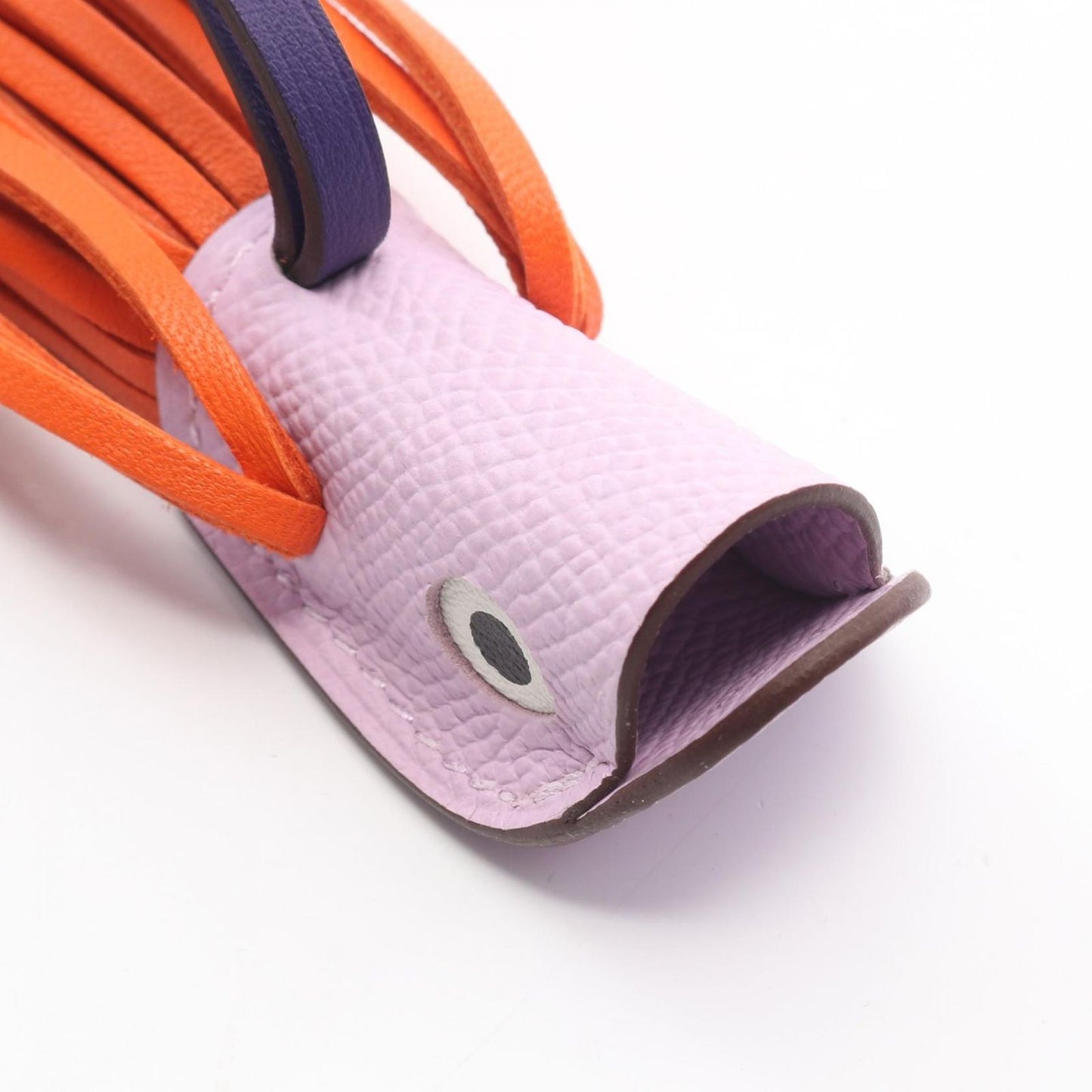 Hermes Charm Poisson Gimo Purple Keychain — view 5
