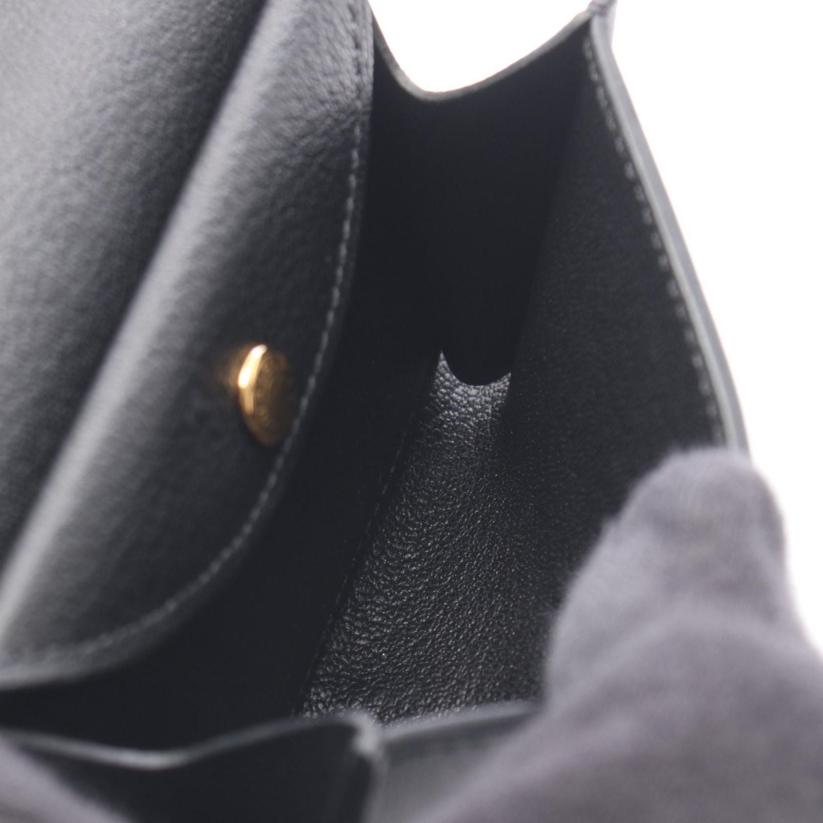 Hermes Coin Case Glenan Compact Black Leather — view 3