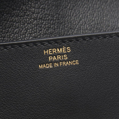 Hermes Coin Case Glenan Compact Black Leather — view 5