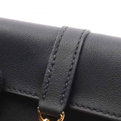 Hermes Coin Case Glenan Compact Black Leather — view 8