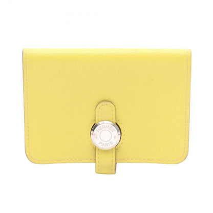 Hermes Card Case Dogon Lime Leather