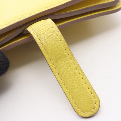 Hermes Card Case Dogon Lime Leather — view 9
