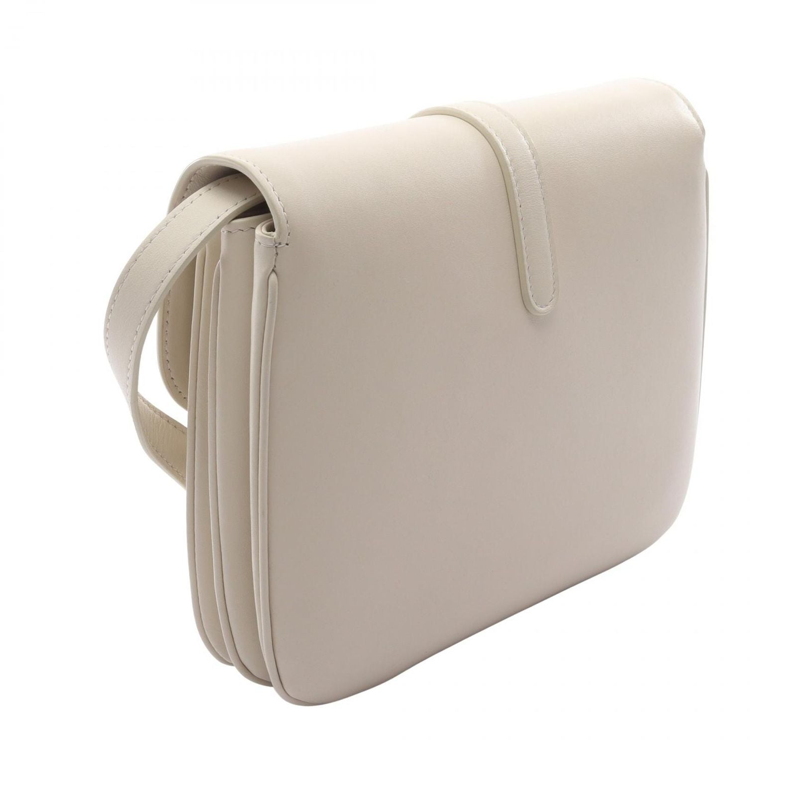 Celine Shoulder Bag Medium Tabou Off White Leather — view 2