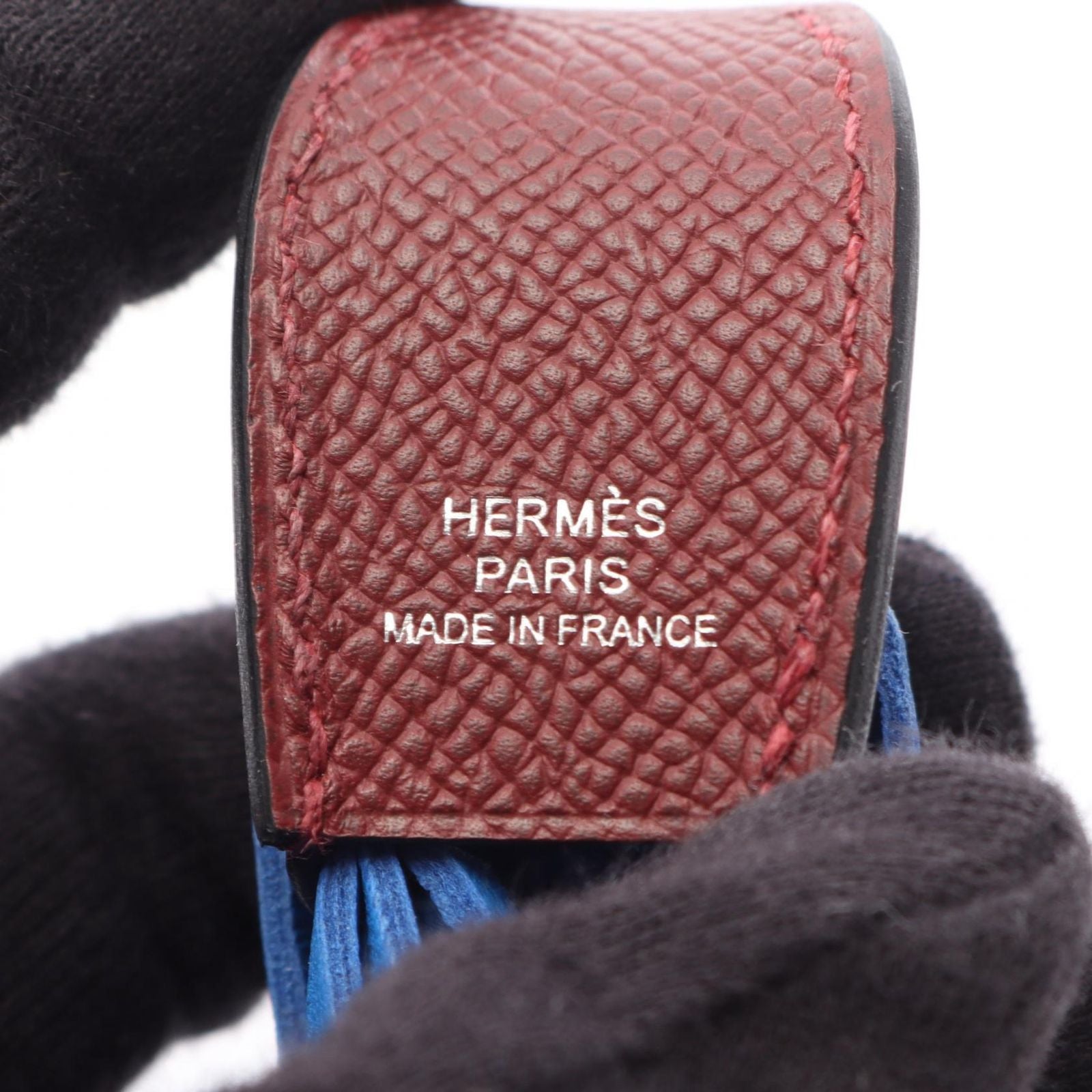 Hermes Charm Poisson ju shu Blue Hydra Cles ju shu Keychain — view 3