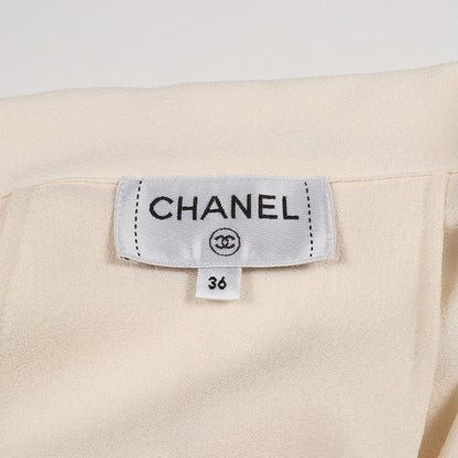 Chanel Blouse CC Logo Button Dollar pickpocket Silk — view 3