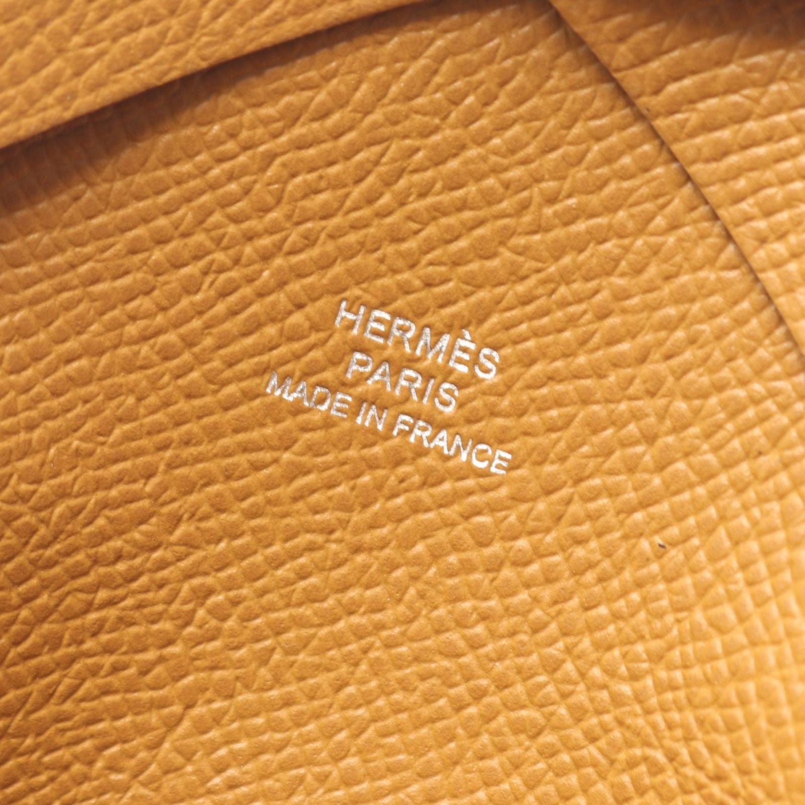 Hermes Coin Case Calviduo Sesame Leather Calvi — view 6
