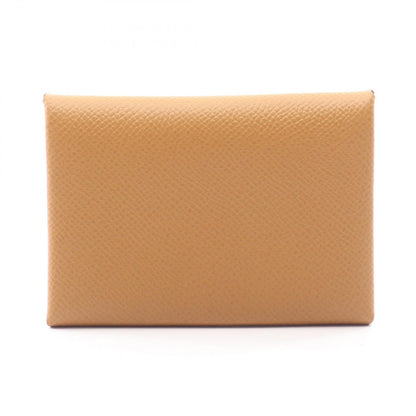 Hermes Coin Case Calviduo Sesame Leather Calvi