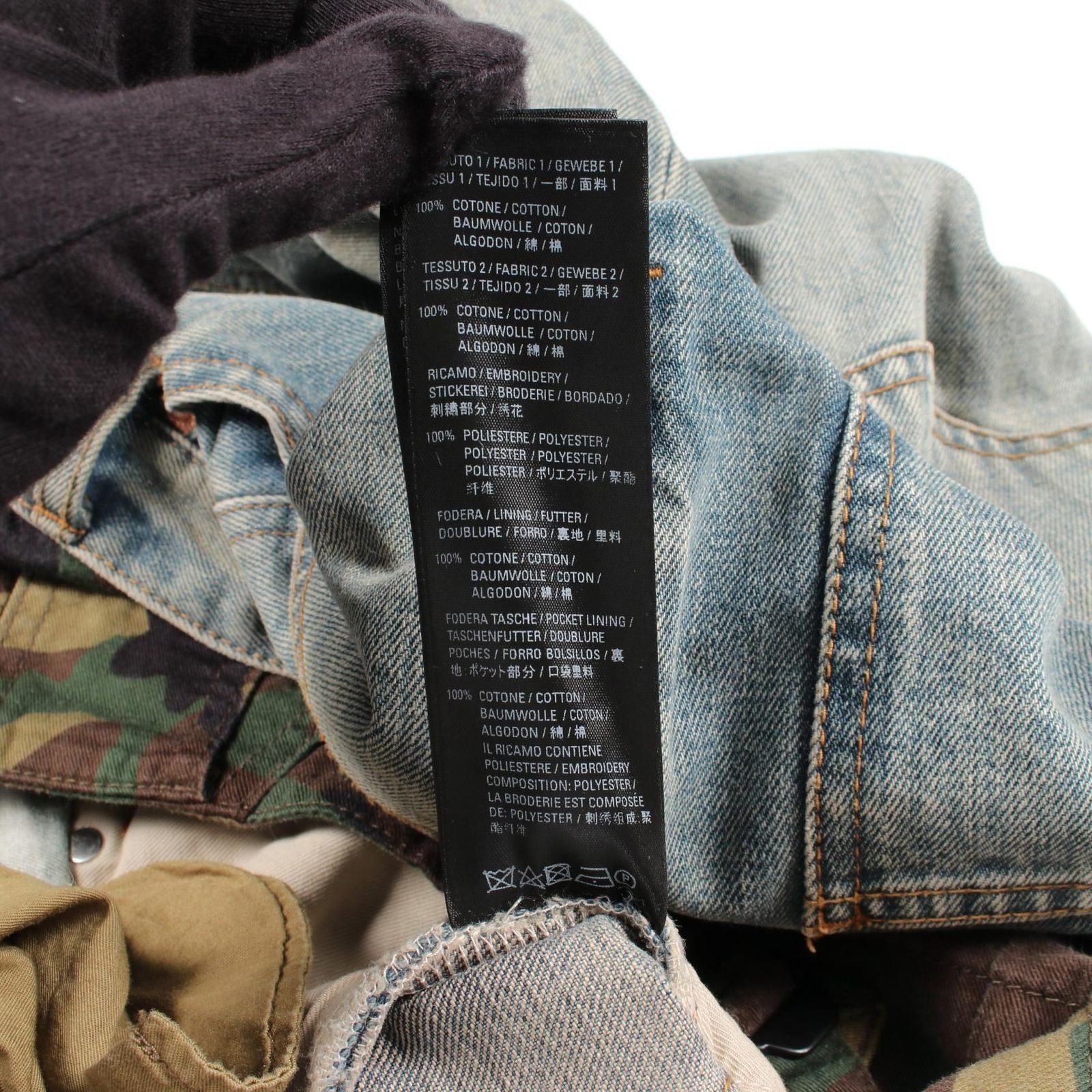 Balenciaga Denim Pants Camouflage Ju I Don't Like It Cotton I — view 4