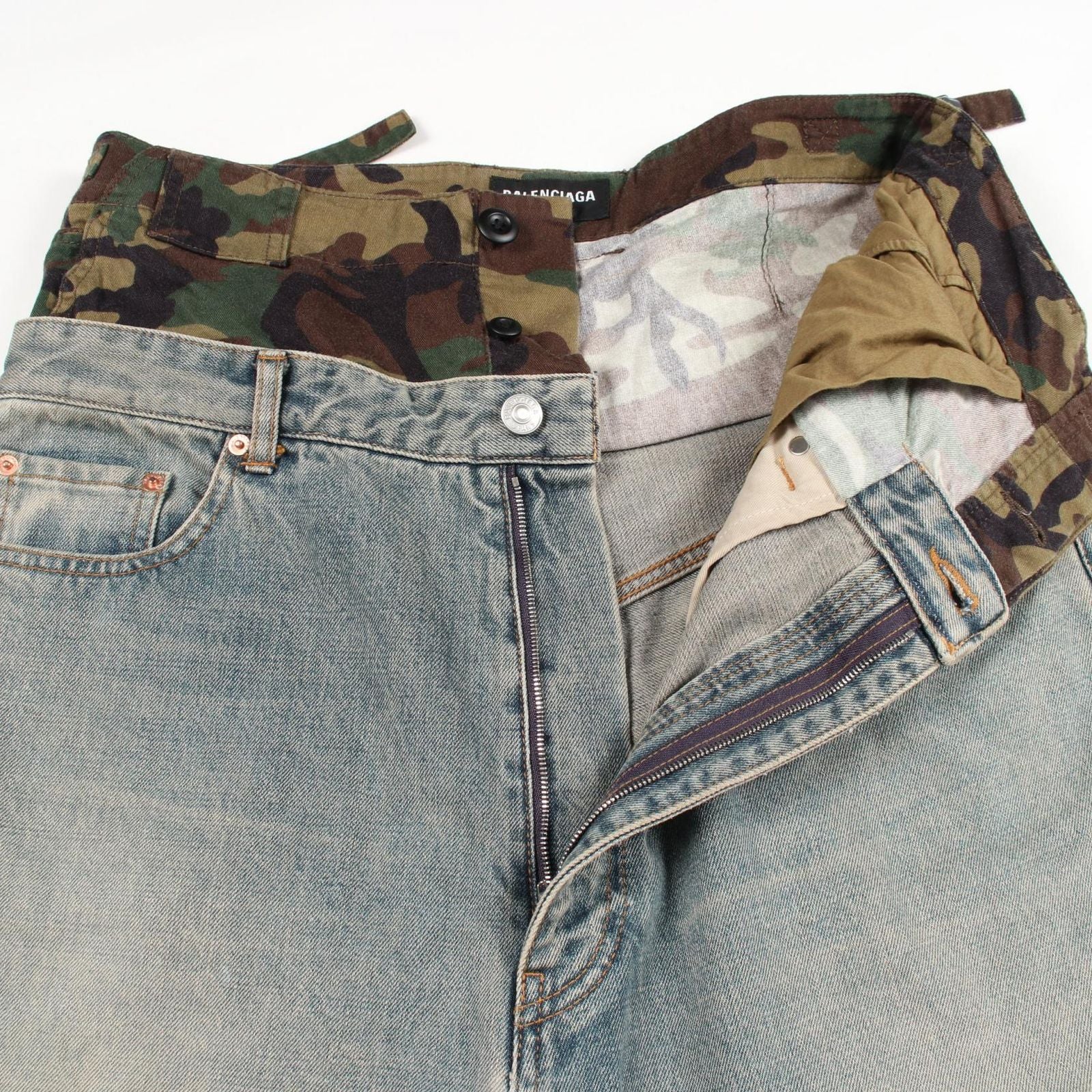Balenciaga Denim Pants Camouflage Ju I Don't Like It Cotton I — view 6
