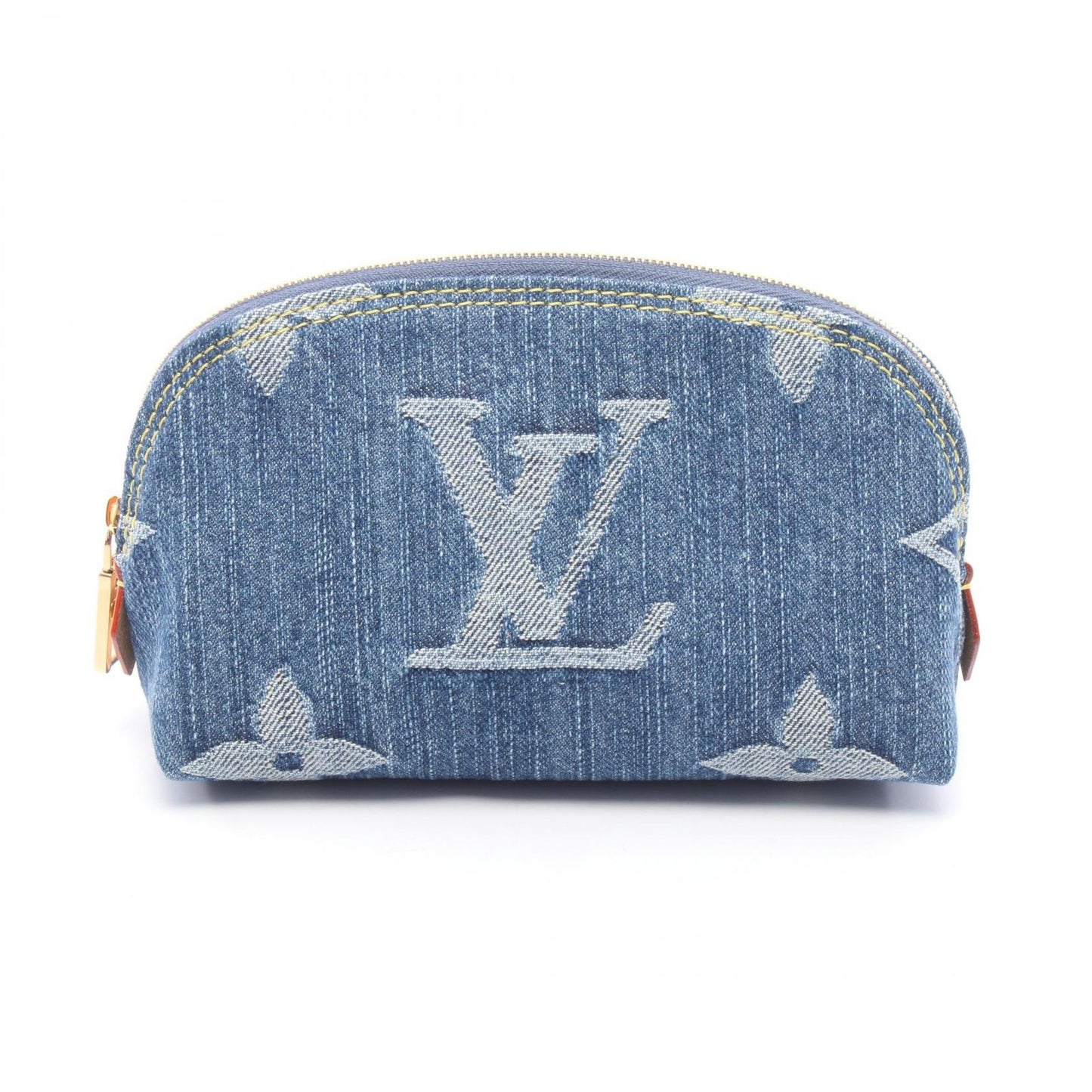 Louis Vuitton Pouch Pochette tee PM Blue Denim Leather