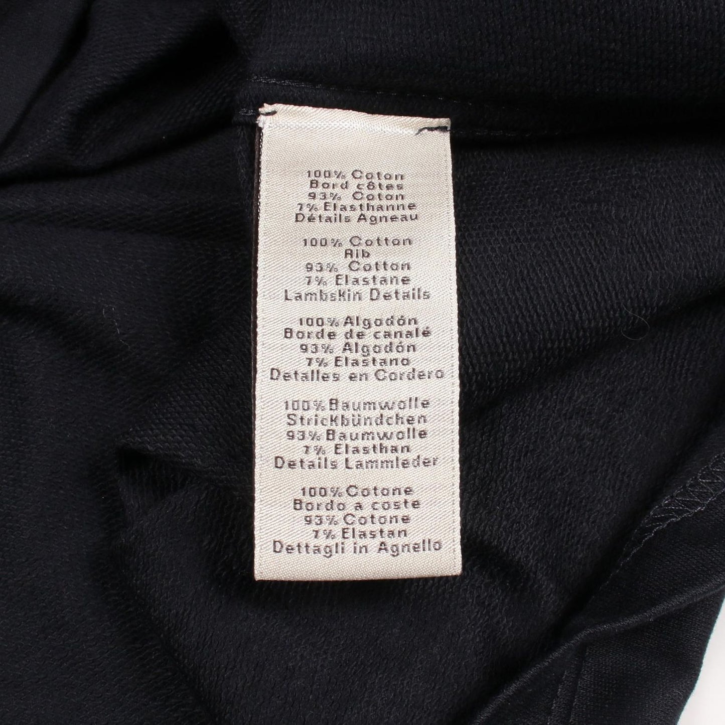 Hermes Short Sleeve T-Shirt Leather Patch Kuru Neck Cotton — view 4