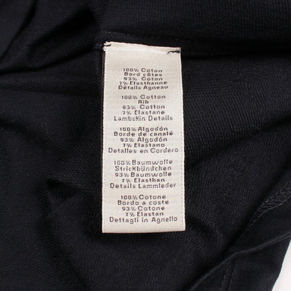 Hermes Short Sleeve T-Shirt Leather Patch Kuru Neck Cotton — view 4