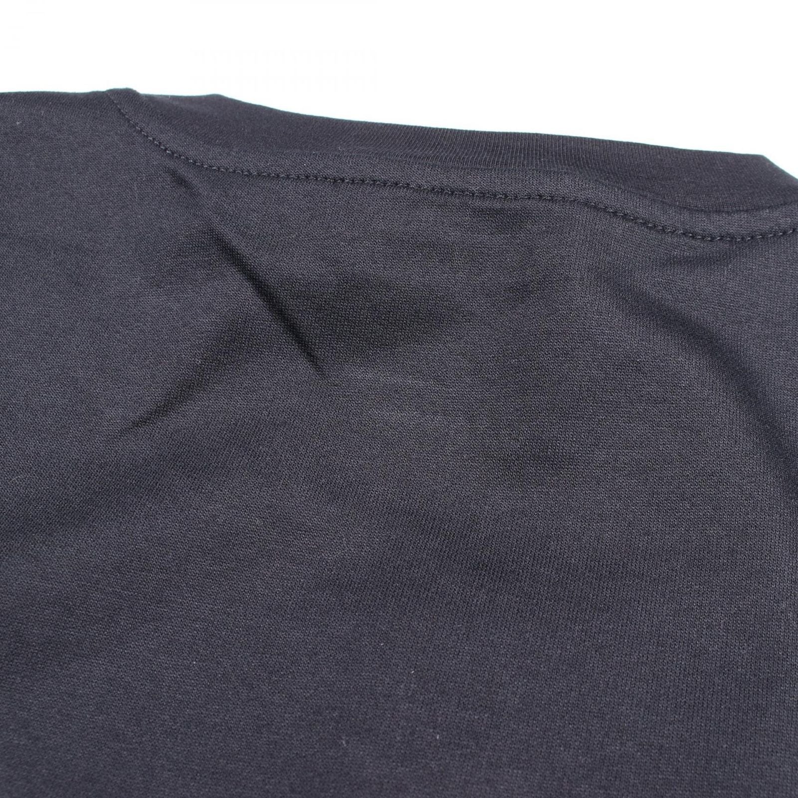 Hermes Short Sleeve T-Shirt Leather Patch Kuru Neck Cotton — view 5