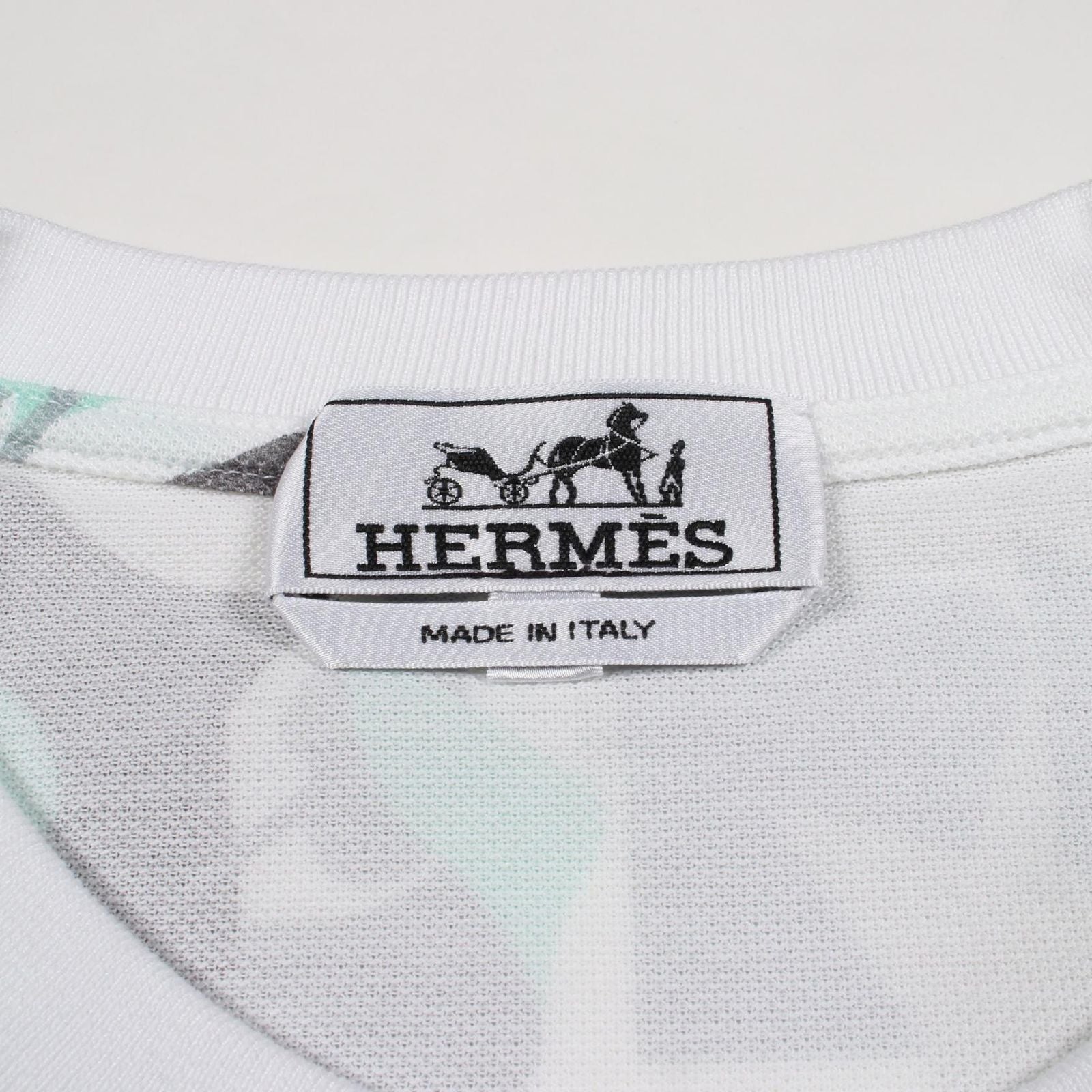 Hermes Short Sleeve T-Shirt Puzzle Vegetal Cotton Short Sleevecut — view 3