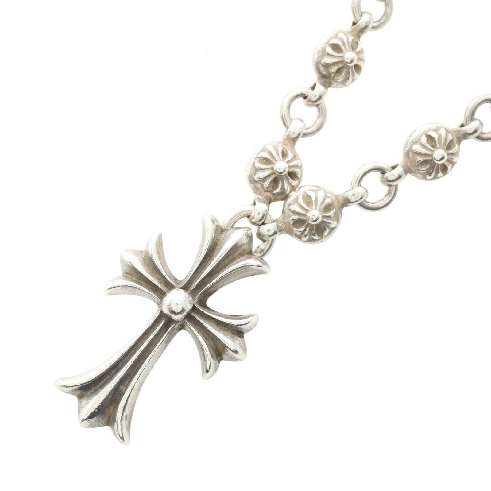 Chrome Hearts Ha Necklace Cross 925 Sterling Silver