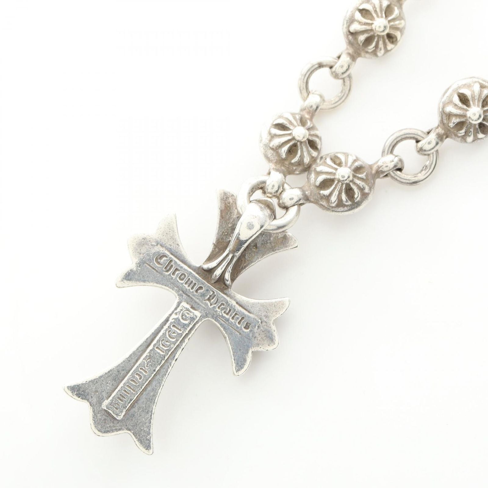 Chrome Hearts Ha Necklace Cross 925 Sterling Silver — view 2
