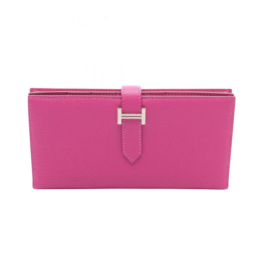 Hermes Bi Foldlong Wallet Bearn Souffle Magnolia