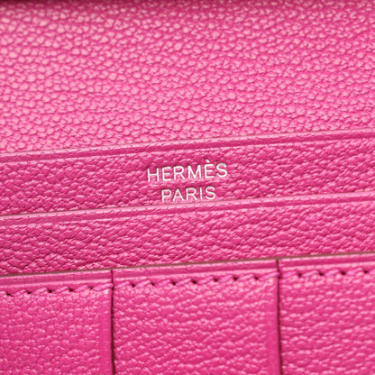 Hermes Bi Foldlong Wallet Bearn Souffle Magnolia — view 5