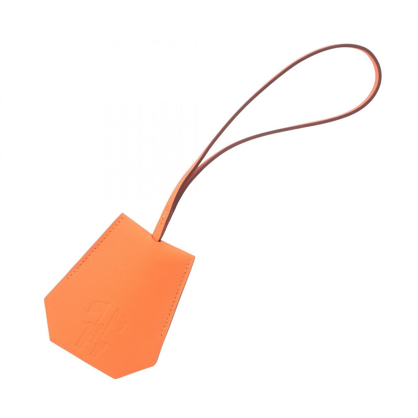 Hermes Charm Clochette I Don't Like Orange It Keychain