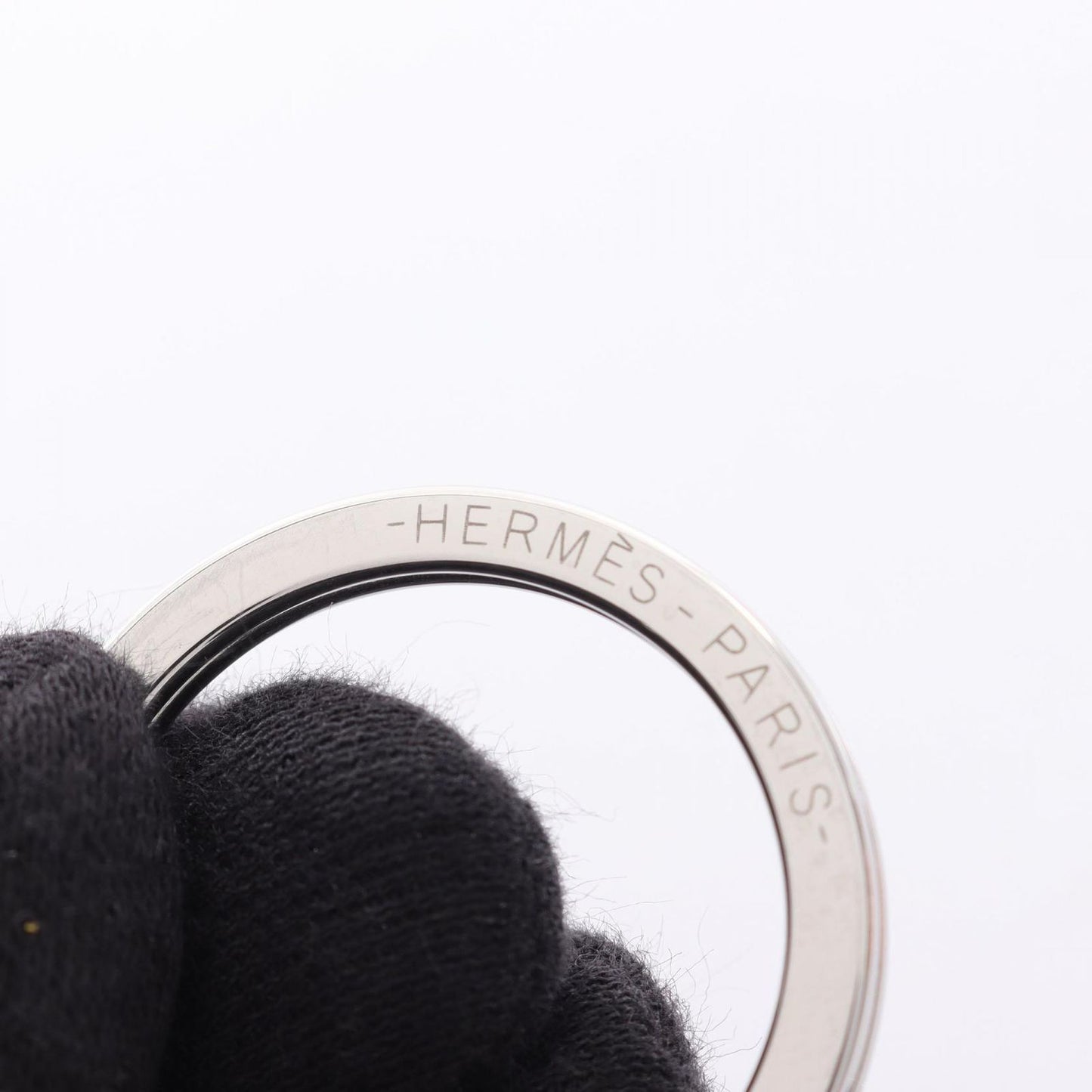 Hermes Charm Illusion ring with Black Key Holder — view 3