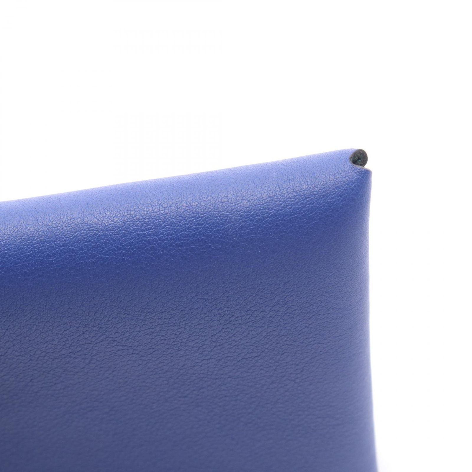 Hermes Coin Case Calvi Verso Blue Royale Mint Leather — view 7