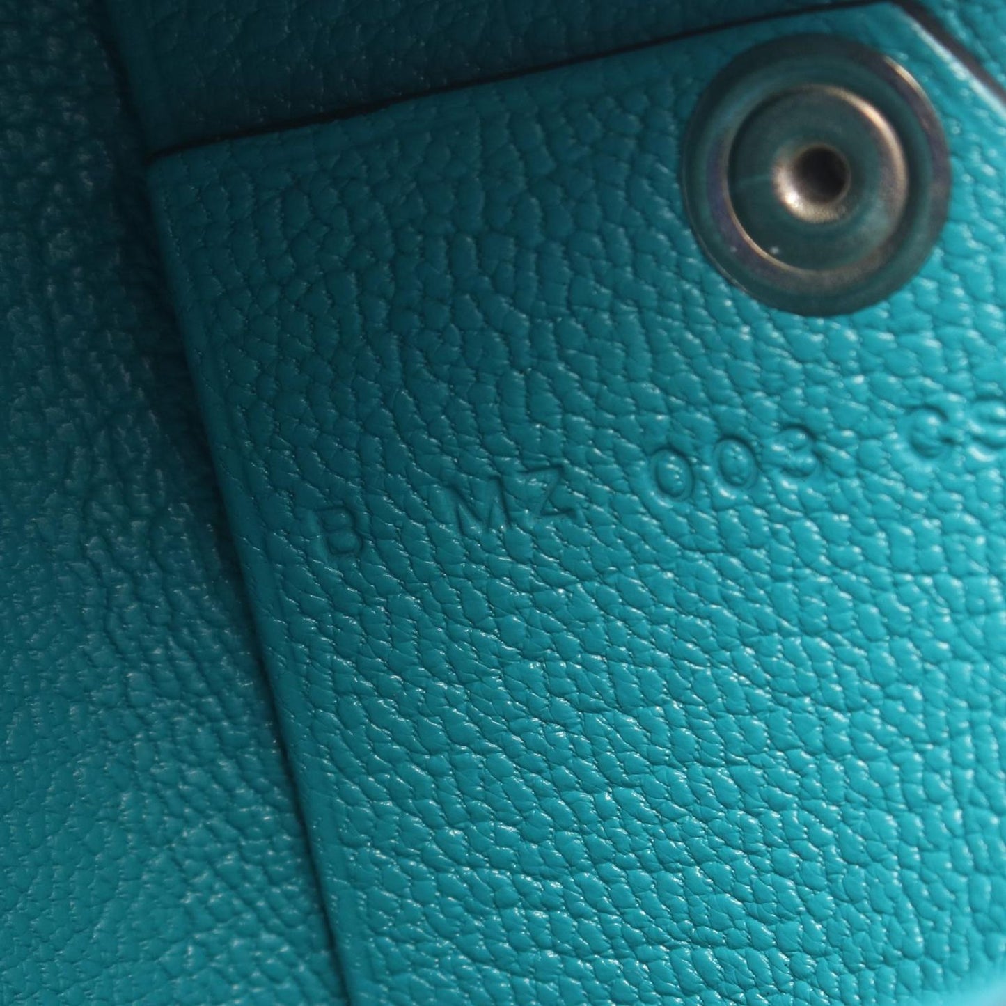 Hermes Coin Case Calvi Verso Blue Royale Mint Leather — view 6