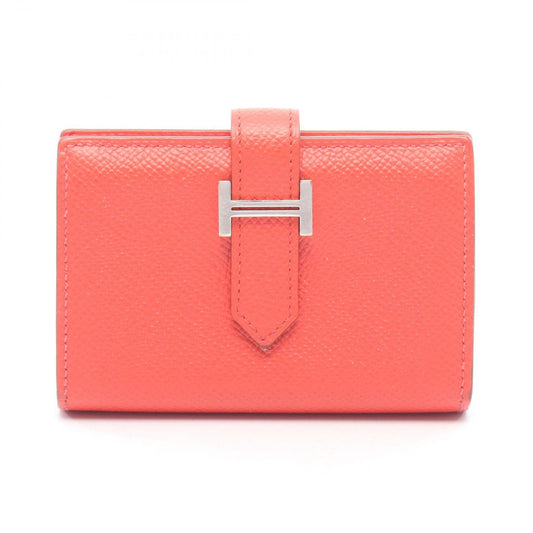 Hermes Card Case Bearn Mini s Texas Leather