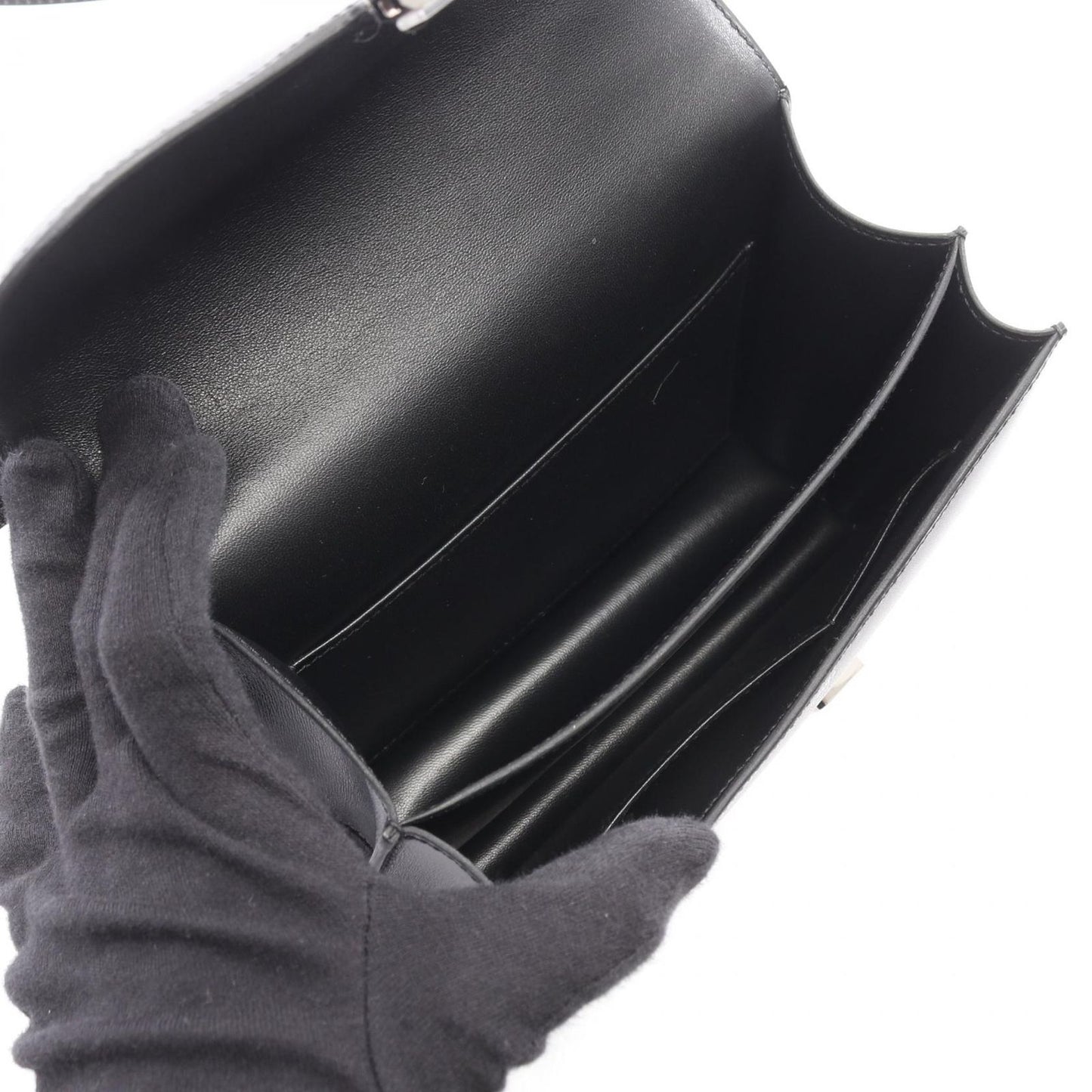 Hermes Shoulder Bag Constance 3 Mini Black Leather — view 3