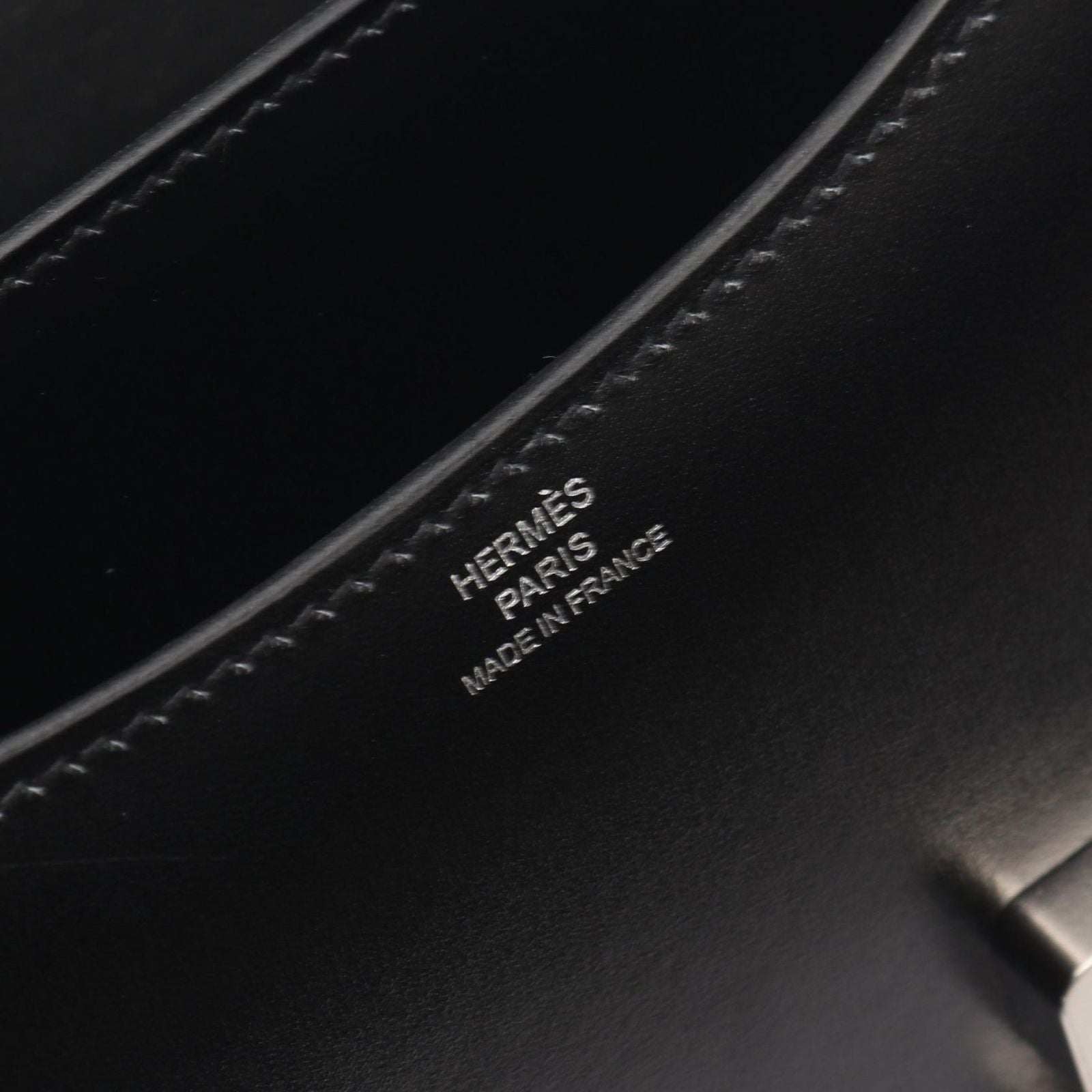 Hermes Shoulder Bag Constance 3 Mini Black Leather — view 4