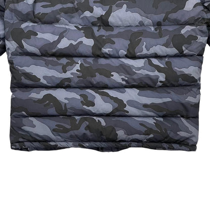 Moncler Down Jacket Aiton 2 Sizes Camouflage Logo Cotton Nylon Black Gray Blue — view 6