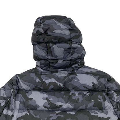 Moncler Down Jacket Aiton 2 Sizes Camouflage Logo Cotton Nylon Black Gray Blue — view 5