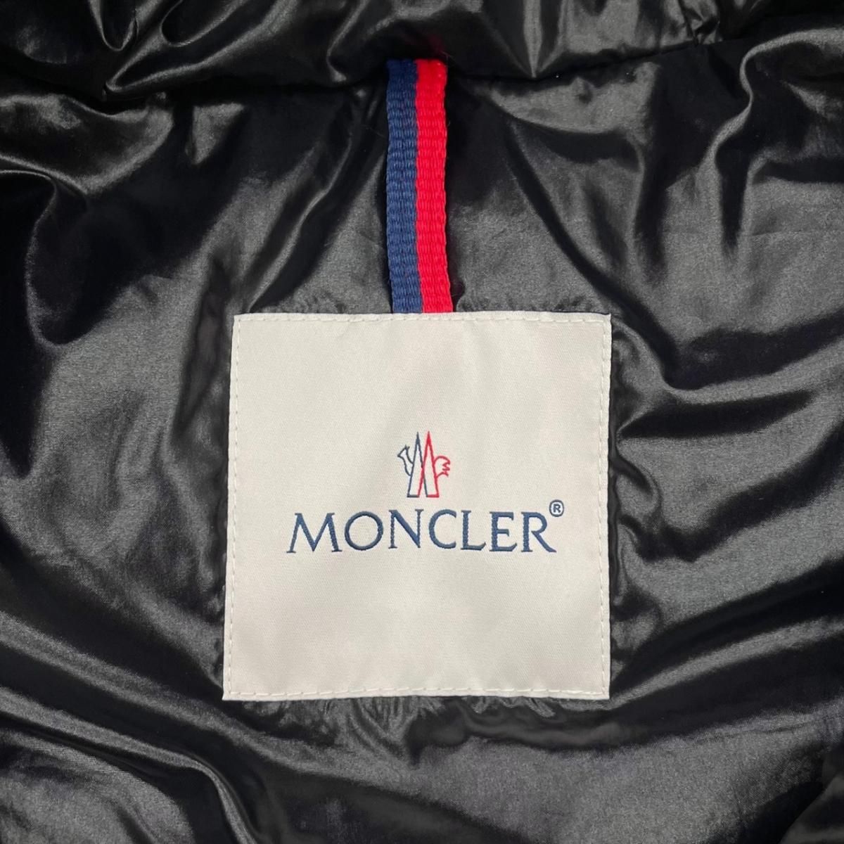Moncler Down Jacket Aiton 2 Sizes Camouflage Logo Cotton Nylon Black Gray Blue — view 8
