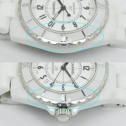 Chanel 38 White Ceramic Automatic Winding Regular Box Watch — view 8