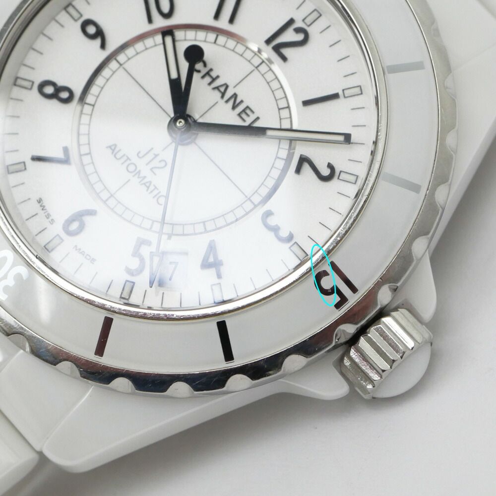 Chanel 38 White Ceramic Automatic Winding Regular Box Watch — view 9