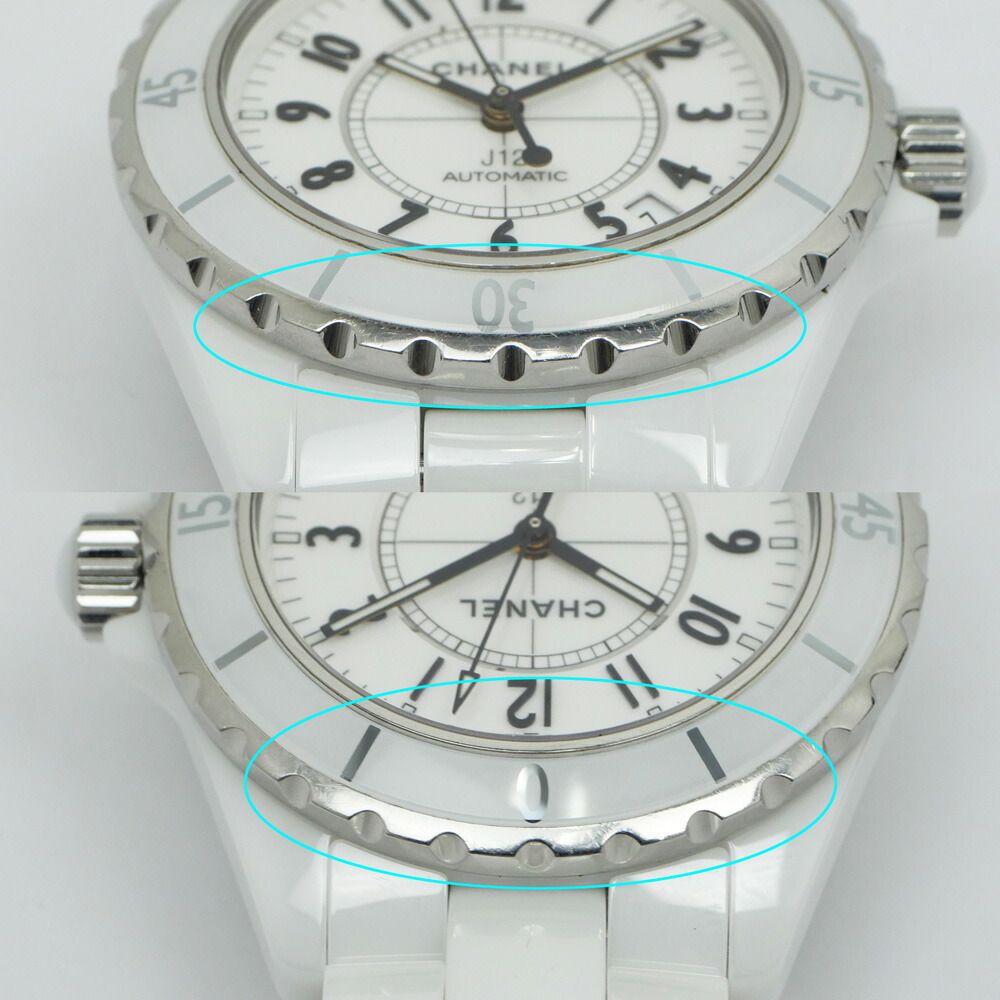 Chanel 38 White Ceramic Automatic Winding Regular Box Watch — view 7