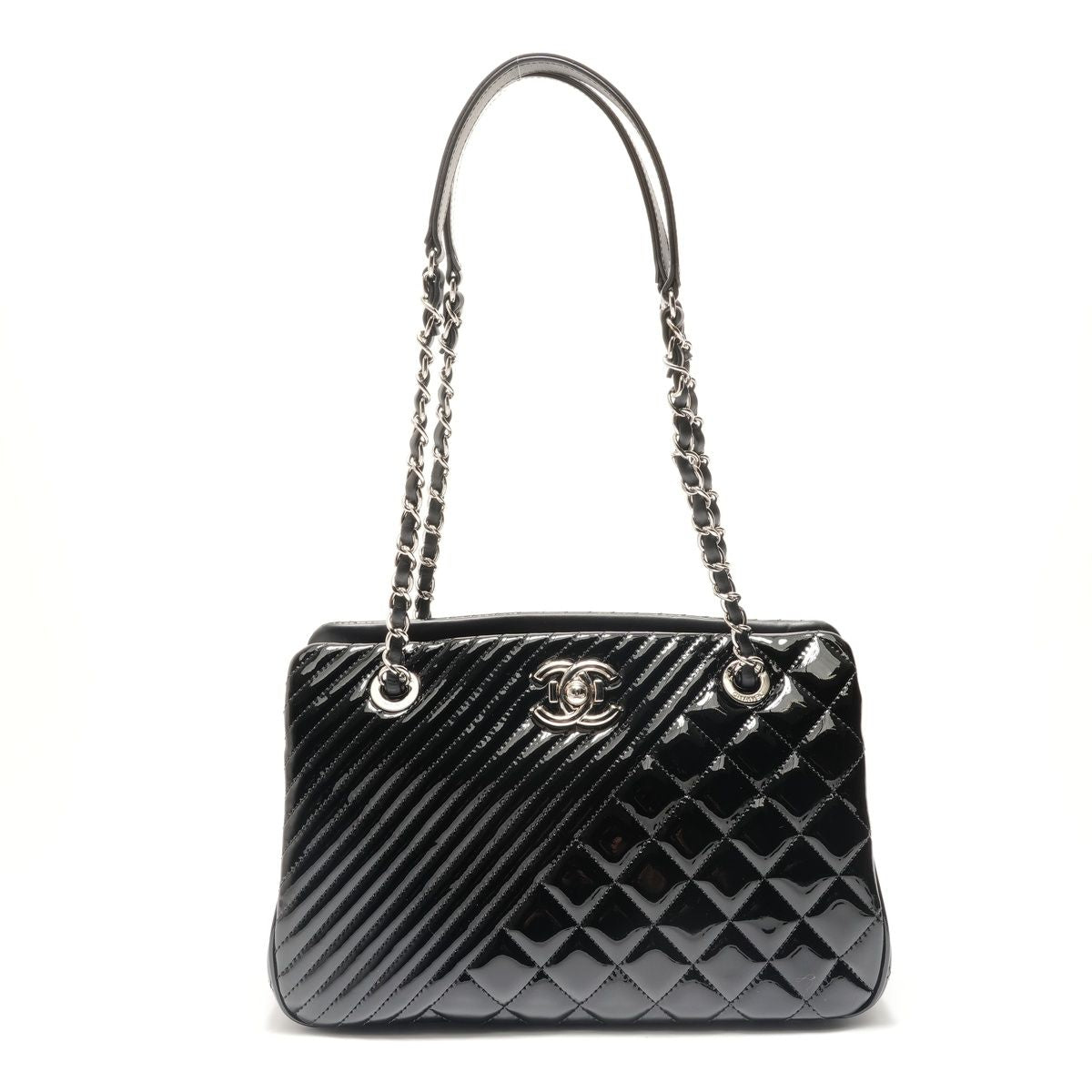 Chanel Shoulder Bag Coco Boy Patent Leather
