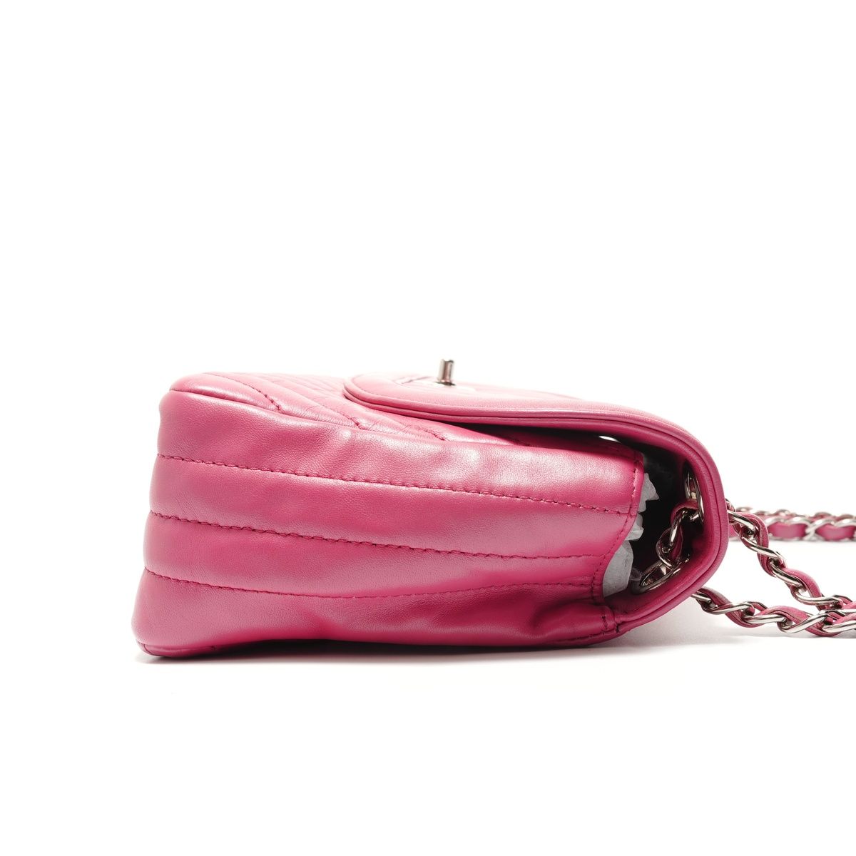 Chanel Shoulder Bag Lambskin Stitch Chain — view 4