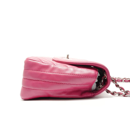Chanel Shoulder Bag Lambskin Stitch Chain — view 4