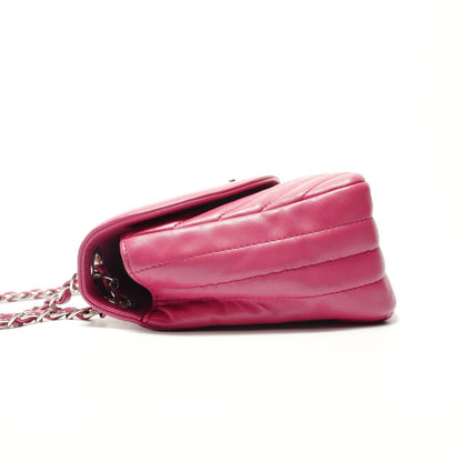 Chanel Shoulder Bag Lambskin Stitch Chain — view 3