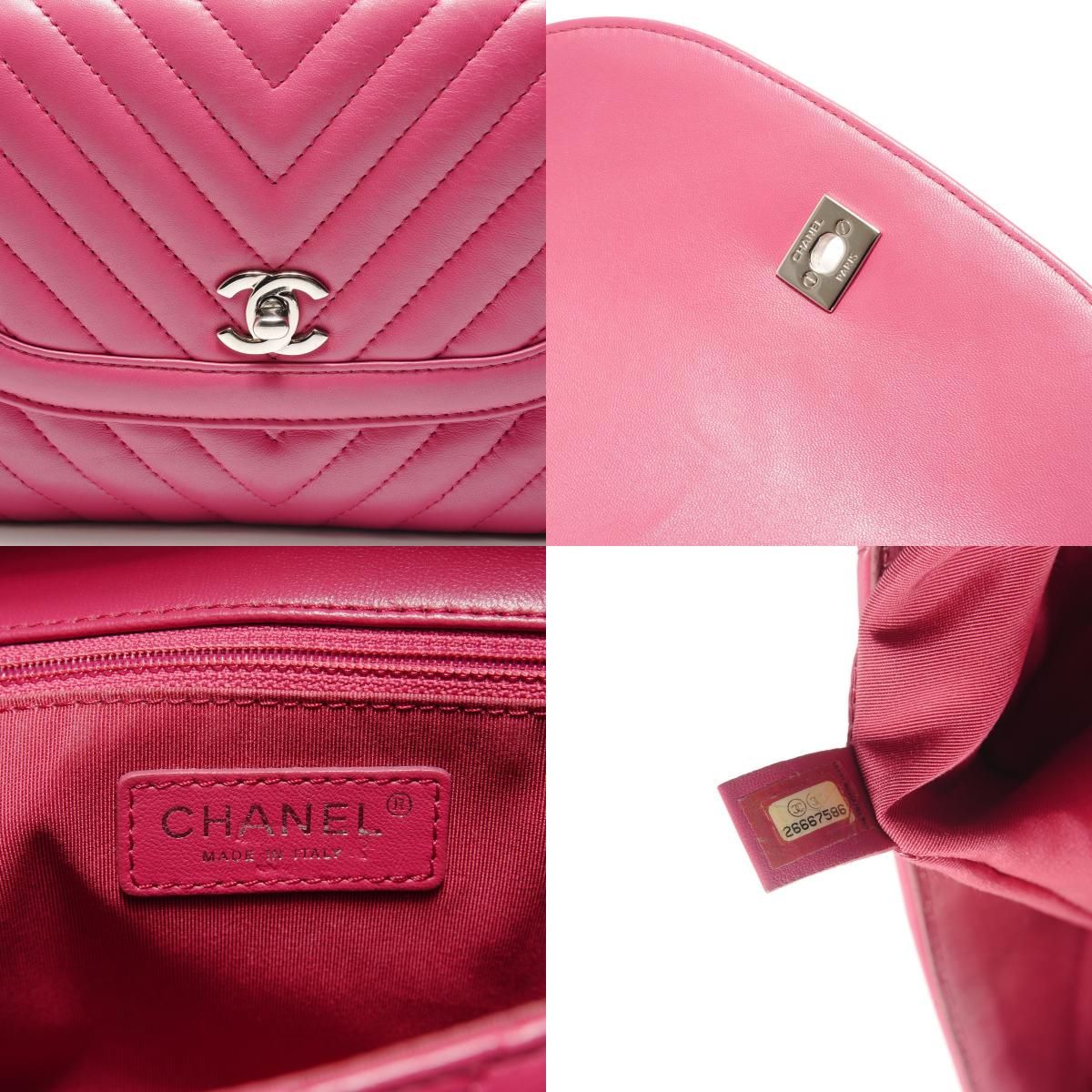 Chanel Shoulder Bag Lambskin Stitch Chain — view 9