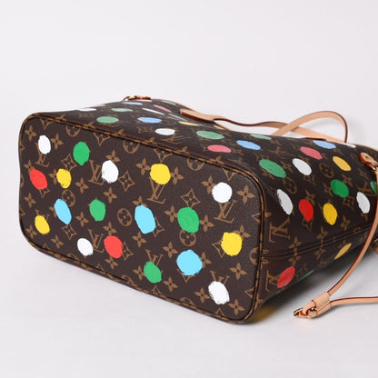 Louis Vuitton LV YK Neverfull MM Yayoi Kusama Monogram Brown — view 7