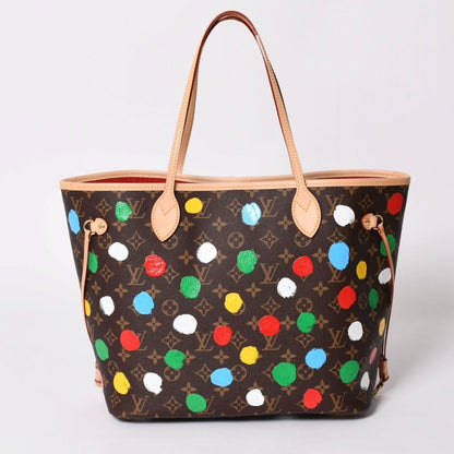 Louis Vuitton LV YK Neverfull MM Yayoi Kusama Monogram Brown — view 2