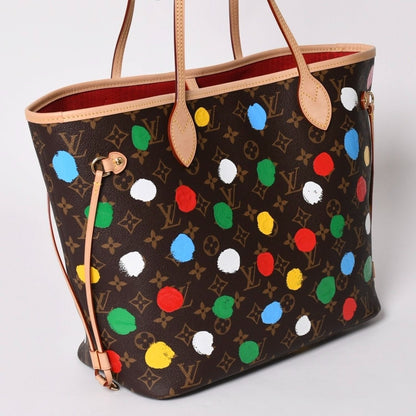Louis Vuitton LV YK Neverfull MM Yayoi Kusama Monogram Brown — view 3